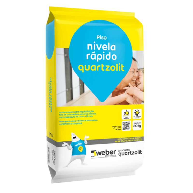 Argamassa Nivela Rápido Quartzolit 20kg