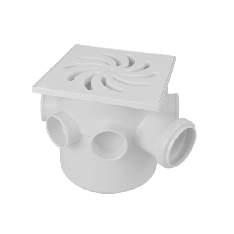 Caixa Sifonada com Porta Grelha 150x150x50mm Amanco 20770