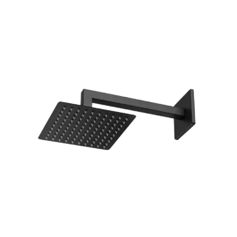 Chuveiro de Parede Cubit 65 com Cano 300 Preto Fosco Meber