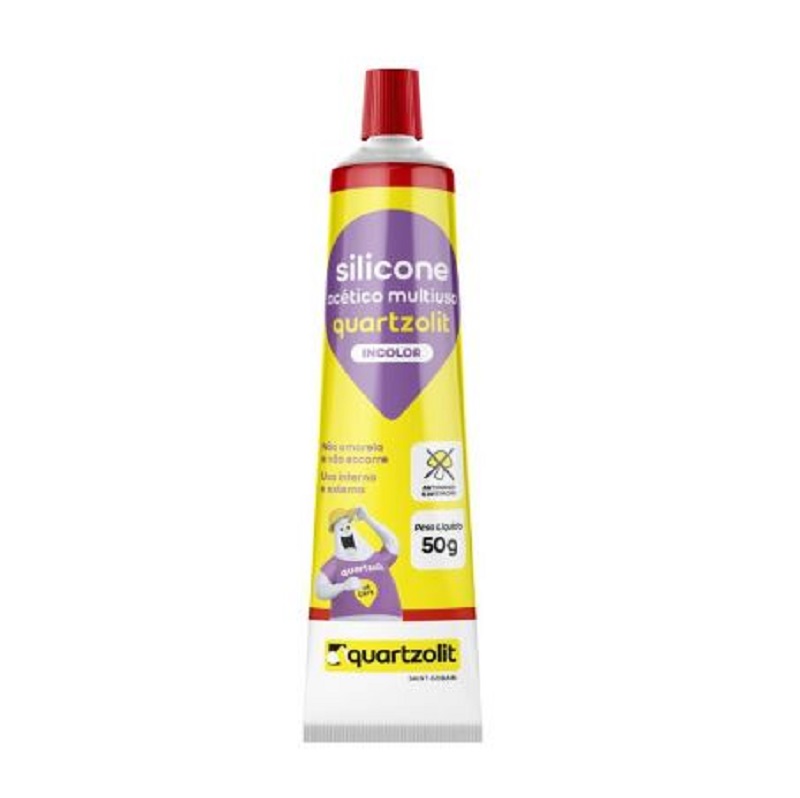 Silicone Acético Bisnaga 50g Quartzolit