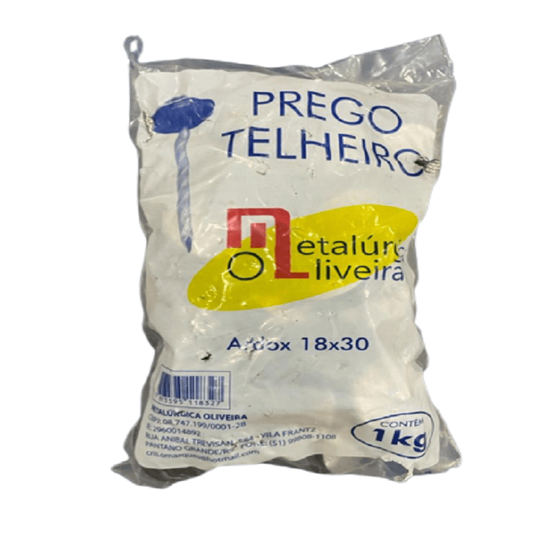 Prego Telheiro 18x30 pacote 1kg